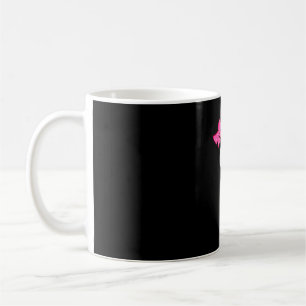 Funny Turkey Face Pink Bow Thanksgiving Coffee Mug