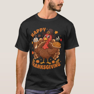 Funny Turkey Family Dinner Happy Thanksgiving T-Shirt