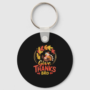 Funny Turkey For Men And Women And Kids. Thanksgiv Key Ring