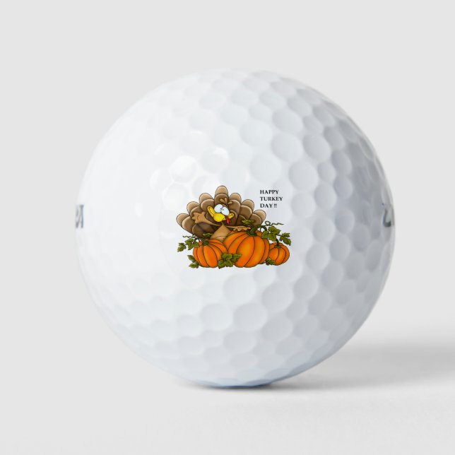 Funny Turkey Golf Balls (Front)