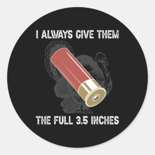 Funny Turkey Legend Hunter Hunting Season Classic Round Sticker