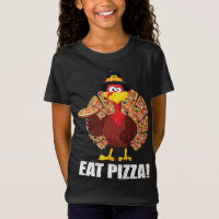 Funny Turkey Lover Men Women Eat A Pizza Thanksgiv