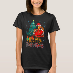 Funny Turkey Santa Merry Thanksmas Christmas Thank T-Shirt