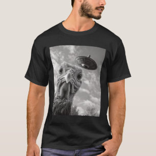 Funny Turkey Selfie Ufo Thanksgiving T-Shirt