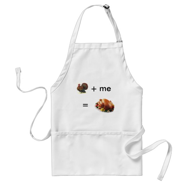 Funny Turkey Thanksgiving Chefs Apron (Front)