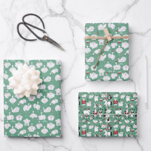 Funny Turkeys and Christma on the Farm! Wrapping Paper Sheet