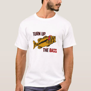 Funny TURN UP THE BASS design T-Shirt