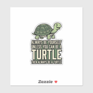 Funny Turtle Be Yourself Vintage Shirt Design_1