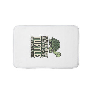 Funny Turtle Be Yourself Vintage Shirt Design_1 Bath Mat