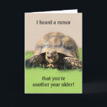 Funny Turtle Birthday Card for Any Kid<br><div class="desc">Funny tortoise birthday card for any kid that is customisable with your personalised message.</div>