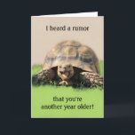 Funny Turtle Birthday Card for Any Kid<br><div class="desc">Funny tortoise birthday card for any kid that is customisable with your personalised message.</div>