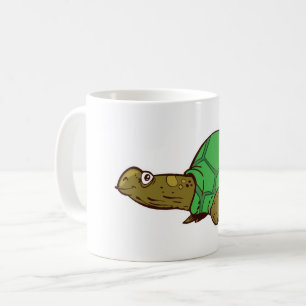 funny turtle cartoon coffee mug