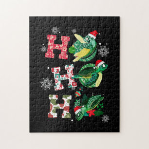 Funny Turtle Christmas Lovers Jigsaw Puzzle