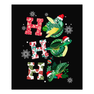 Funny Turtle Christmas Lovers Photo Print