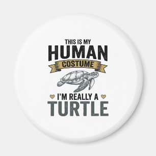 Funny Turtle Costume Vintage Engraving Design_1 Magnet
