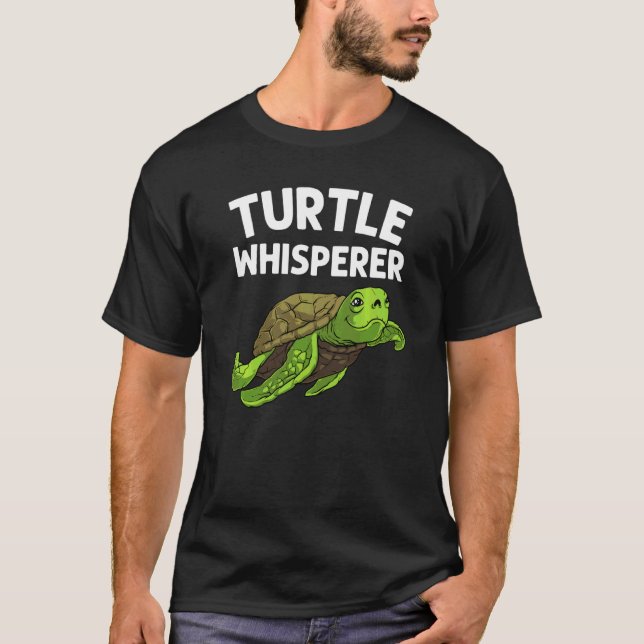 Funny Turtle For Men Women Sea Turtle Land Water A T-Shirt (Front)