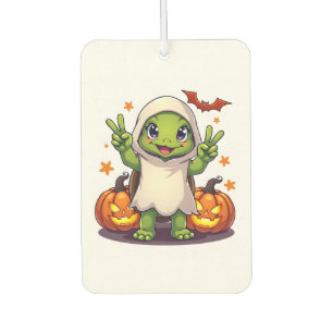 Funny Turtle Ghost Pumpkin Boo Halloween Kids Mens Car Air Freshener