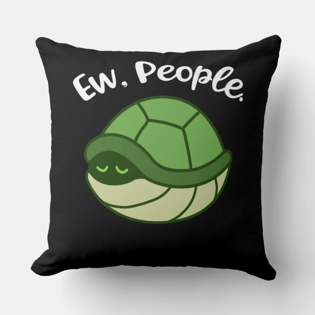 Funny Turtle Gifts Men Introvert Gift Introvert Cushion (Front)