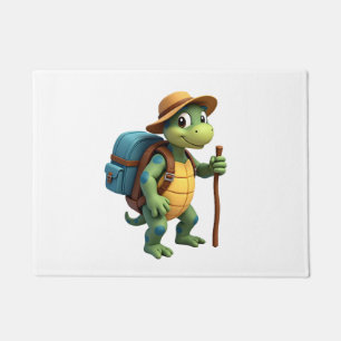 Funny Turtle Hiking Graphic Camping Lover Adventur Doormat