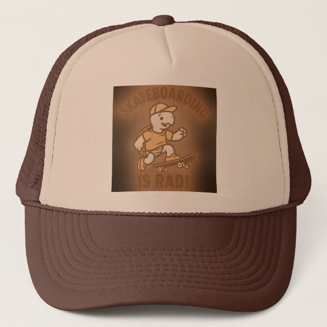 Funny Turtle Illustration – I’ll Get to It… Eventu Trucker Hat (Front)