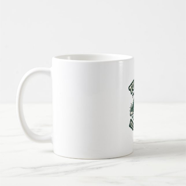 Funny Turtle Make Me Happy Vintage  Coffee Mug (Left)
