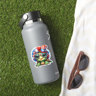 Funny Turtle Patriotic USA Flag Sunglass