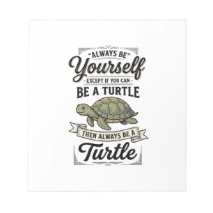 Funny Turtle Quote Vintage Engraving Design (2)_1 Notepad