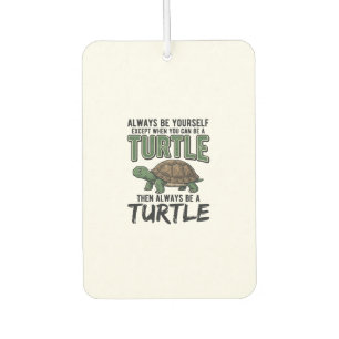 Funny Turtle Quote Vintage Vector Design_1 Car Air Freshener