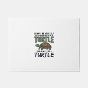 Funny Turtle Quote Vintage Vector Design_1 Doormat