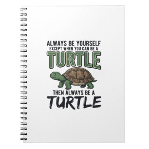 Funny Turtle Quote Vintage Vector Design_1 Notebook