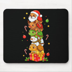 Funny Turtle Santa Elf Snowman Christmas Womens Me Mouse Mat