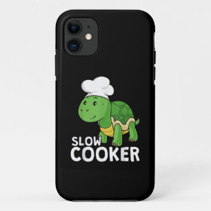 Funny Turtle Slow Cooker Chef Cooking Tortoise iPhone 11 Case