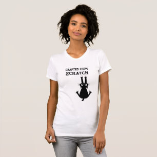 Funny Tuxedo Cat Baking Graphic Custom Crop Top