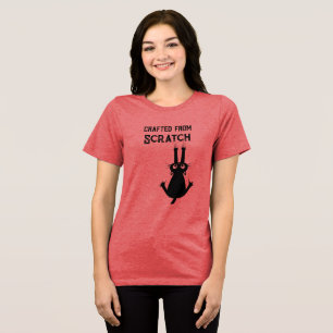Funny Tuxedo Cat Baking Humour Custom Crop Top