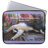 Funny Tuxedo Cat Cute doing a Mexican Wave Magnet