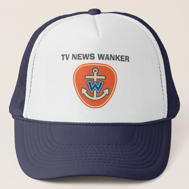 Funny TV News Anchor Trucker Hat (Front)