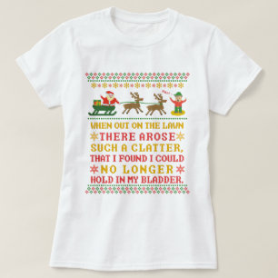 Funny Twas the Night Before Christmas Holiday Joke T-Shirt