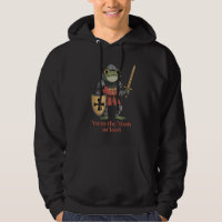 Funny T'was The 'Tism M'Lord Mediaeval Knight Frog