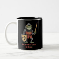 Funny T'was The 'Tism M'Lord Mediaeval Knight Frog