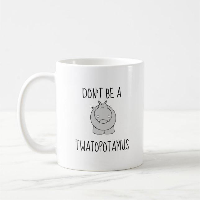 Funny Twatopotamus Mug (Left)