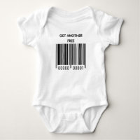 Funny twin baby bodysuit