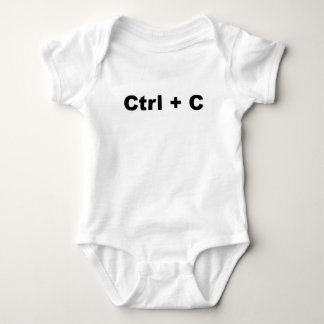 Funny TWINS Design--- Ctrl + C (Copy) (1 of 2) Baby Bodysuit
