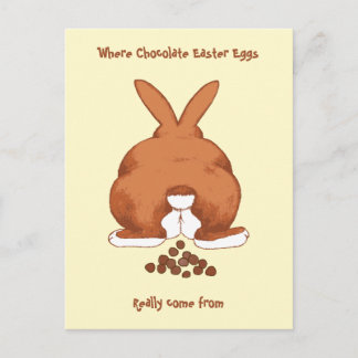 Funny Twisted Easter Bunny © Sandy Long Holiday Postcard
