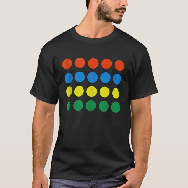 Funny Twister Game Halloween Party Office School C T-Shirt (Front)