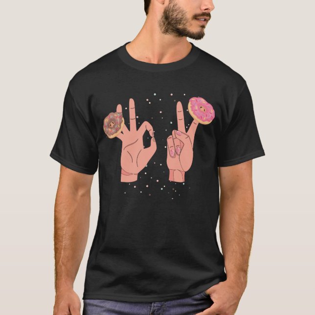 Funny Two In The Pink One In The Stink Donut Dirty T-Shirt (Front)