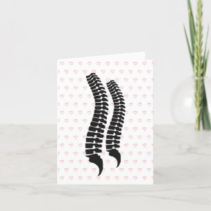 Funny Two Spines Romantic or Valentine Card