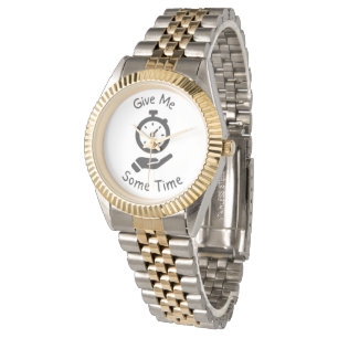 Funny Two-Tone Anniversary Watch - Give Me Some