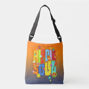 Funny Typography - HIPPIE SOUL 1 Crossbody Bag
