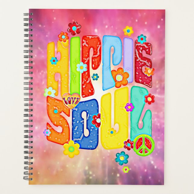 Funny Typography - HIPPIE SOUL 1 Planner (Front)