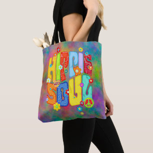 Funny Typography - HIPPIE SOUL 1 Tote Bag